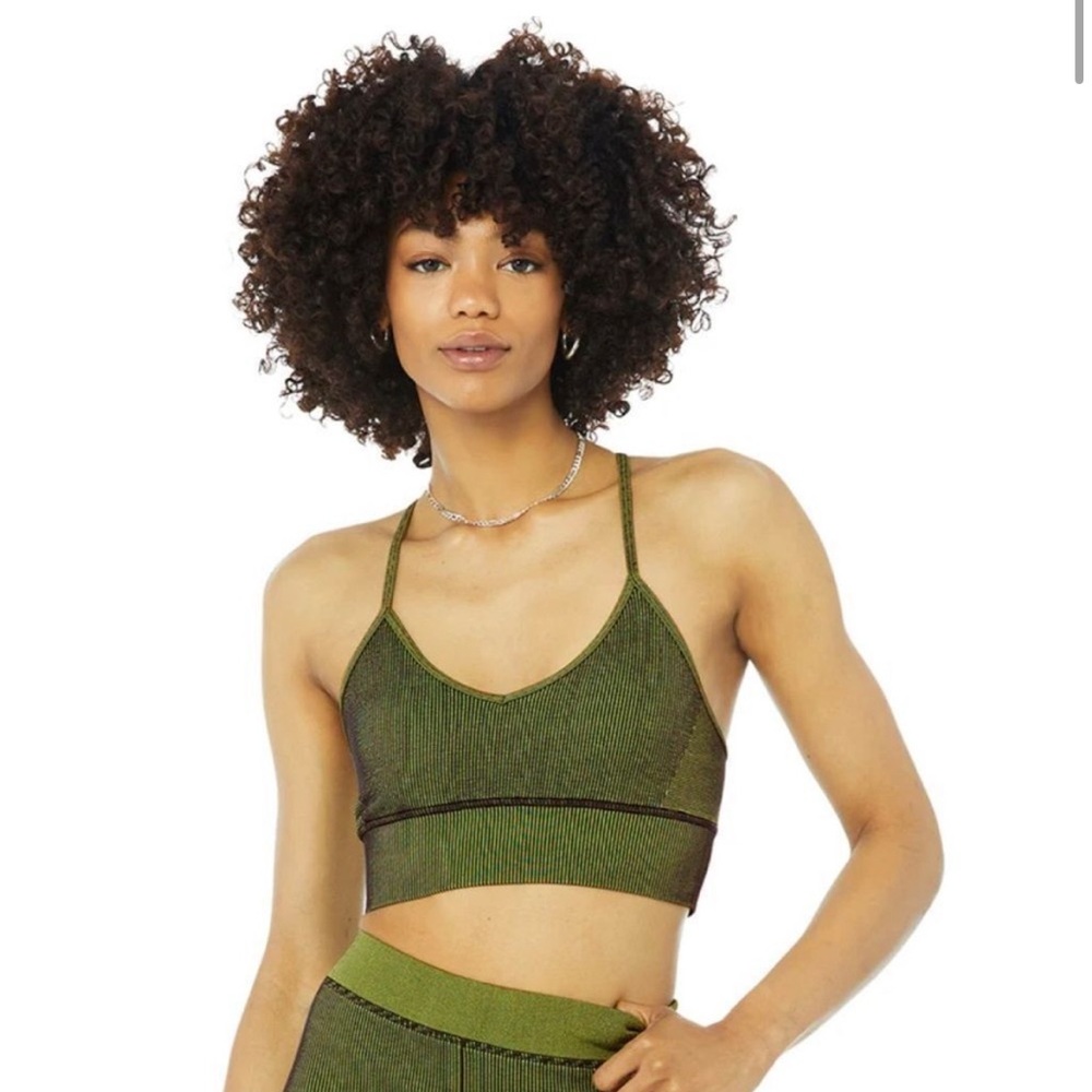 Alo yoga seamless illusion bralette in shade gem NWOT